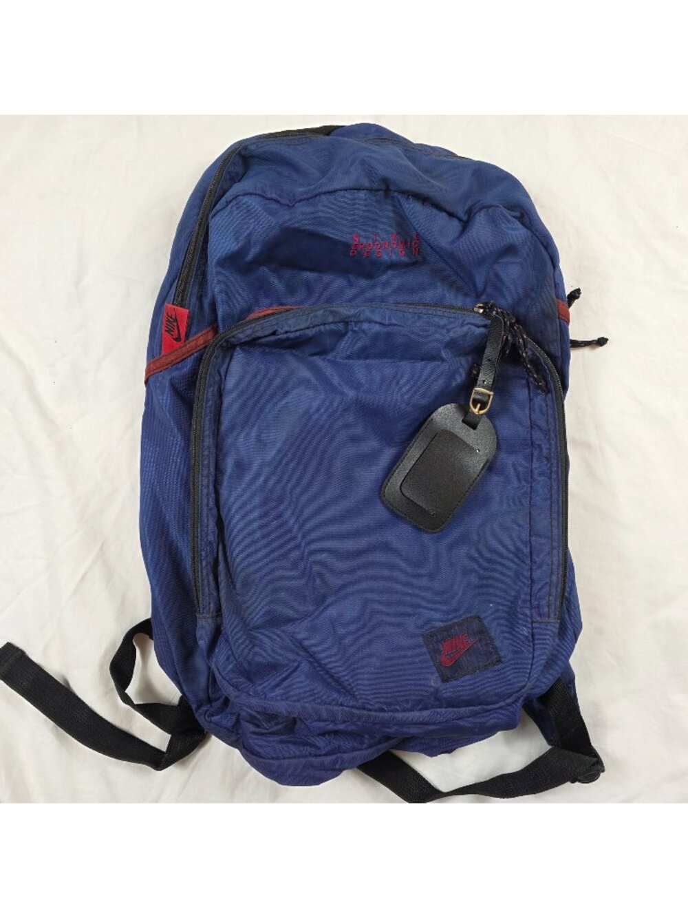 Vintage Nike Ergonomic Blue Backpack Design Camping School Hiking Lightweight